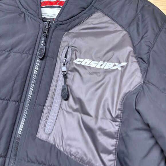 Castle X Jacket Men Small Black Full Zip Lightweight Puffer Snowmobiling Outdoor - Picture 3 of 16